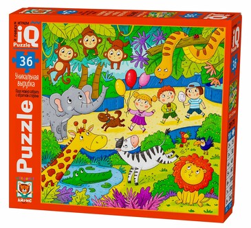 IQ Пазл для малышей. Вот так зоопарк (36 эл.) Айрис-пресс