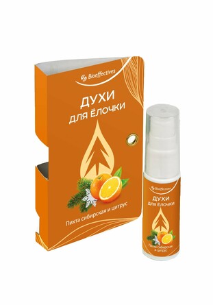 Духи для елочки Пихта сибирская и цитрус 10 мл Solagift