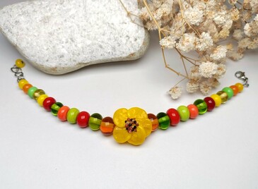 Браслет Flower Мастерская Стекла