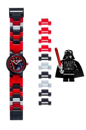 Часы наручные аналоговые Lego Star Wars с минифигурой Darth Vader в комплекте