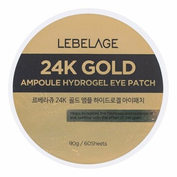 Патчи с экстрактом золота lebelage 24k gold ampoule hydrogel eye patch, (60 шт.) Lebelage