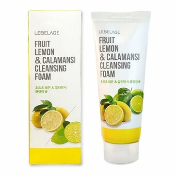 Пенка для лица очищающая с экстрактом лимона и каламанси lebelage fruit lemon&calamansi cleansing foam, 100 мл Lebelage
