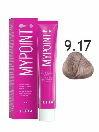 Крем-краска 9/17 очень светлый блондин пепельно-фиолетовый 60 мл Tefia