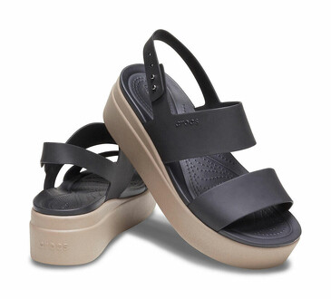 Сандалии Brooklyn Low Wedge W Blk/Mrm Crocs