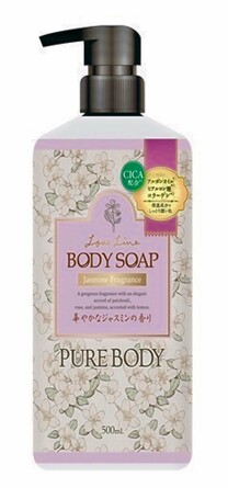 Гель для душа с аргановым маслом, гиалуроновой кислотой, коллагеном с ароматом жасмина, 500 мл Mitsuei