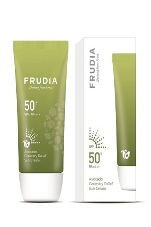 Солнезащитный восстанавливающий крем с авокадо SPF50 + PA ++++ Frudia
