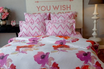 Комплект постельного белья Сатин Цветочный карнавал BedBerry
