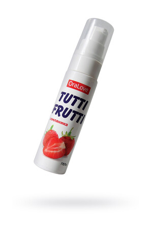 Съедобная гель-смазка Tutti-Frutti для орального секса со вкусом земляники 30г Биоритм