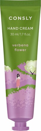 Крем для рук парфюмированный гиалуроновый с экстрактом вербены, 30мл Consly