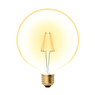 Лампа светодиодная Vintage. E27. Форма шар (золотистая колба) Uniel