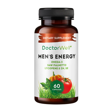 Витамины для мужчин с Омега-3, Со Пальметто и цинком Men's Energy 60 капсул DoctorWell 