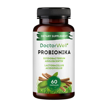 Ферменты и пробиотики для здорового кишечника Probionika 60 капсул DoctorWell 