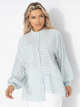 Рубашка асимметричного кроя Лучшая в офисе Charuttimoda