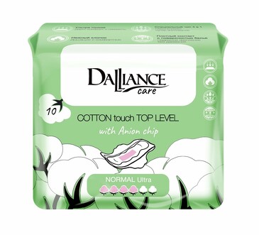 Прокладки гигиенические Dalliance Care Cotton touch Normal Ultra, 10 шт. LiLo