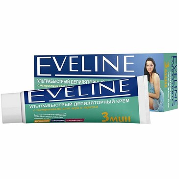 Крем депеляционный с экстрактами алоэ вера и персика 3 мин Eveline Cosmetics
