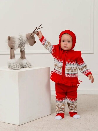 Костюм (кофта, штаны и шапочка-чепчик) Северное сияние Ковровский трикотаж