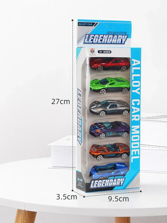 Набор машин спортивных (6 шт.), 7x3x2 Mix