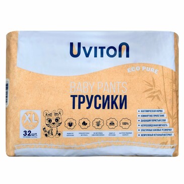 Подгузники-трусики XL (более 14 кг) (32 шт.) Uviton