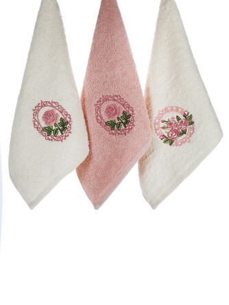 Набор махровых салфеток Цветы (3 пр.) Diva Afrodita