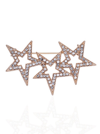 Брошь с фианитами Light Night