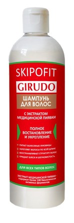 Гирудо-шампунь для волос с экстрактом медицинской пиявки 250мл Skipofit
