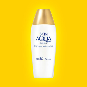 Гель для лица и тела солнцезащитный, супер-увлажняющий SPF50 PA+++ Sunplay, 80 гр, Skin Aqua