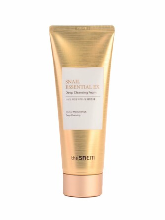 Пенка для умывания snail essential ex wrinkle solution deep cleansing foam, 150 гр The Saem