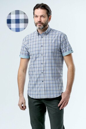 Рубашка классическая (classic fit) с коротким рукавом Nicolo Angi