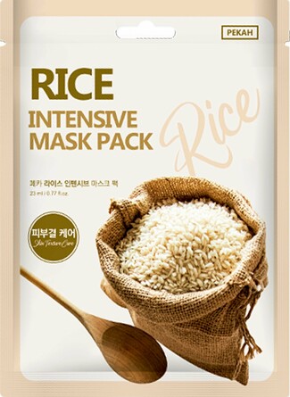 Маска для лица тканевая с экстрактом риса, 23 мл Pekah