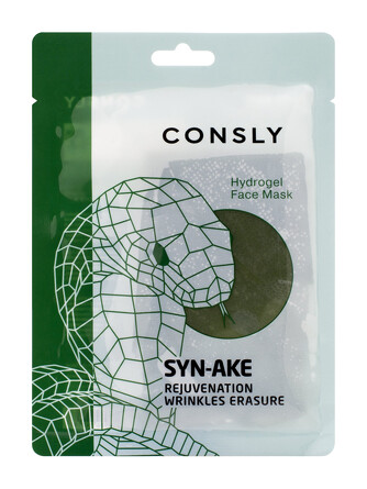 Маска для лица гидрогелевая с пептидом Syn-Ake, 20 мл Consly
