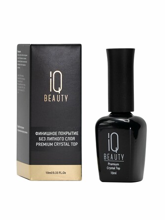 Финишное каучуковое покрытие без липкого слоя, 10 мл IQ Beauty
