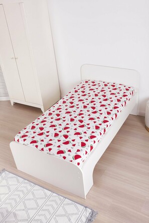 Простыня на резинке Арбузы (фланель) TM Textile