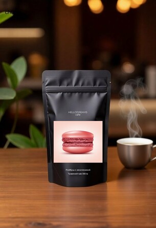 Чай травяной Ройбуш с земляникой (100 г) Hellodreams Cafe