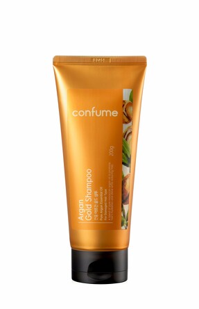 Аргановый шампунь для волос с золотом и комплексом масел Argan Gold Shampoo 200 г Confume