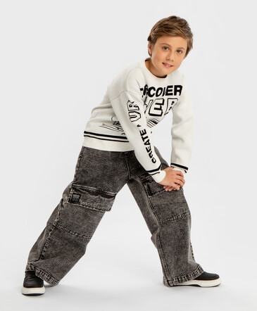 Брюки джинсовые Button Blue