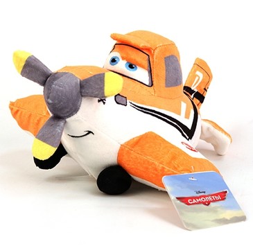 Самолет Дасти интер.мягкая игрушка с вибрацией 27 см
