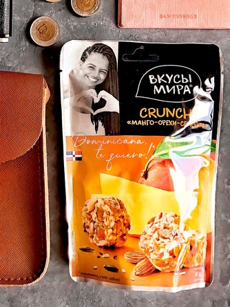 Набор (3 шт.) Crunchy Манго-орехи-семечки, 3х50 г Вкусы мира