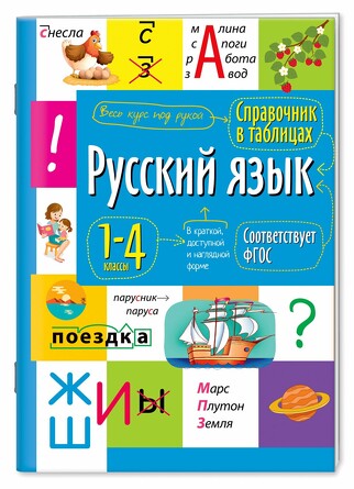 Справочник в таблицах. Русский язык 1- 4 классы Айрис-пресс