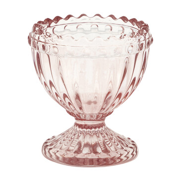 Подставка для яйца стеклянная Alice pale pink Greengate