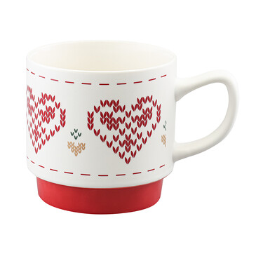 Набор кружек Knitted tale New Year Essential (4 шт. по 380 мл) Tkano