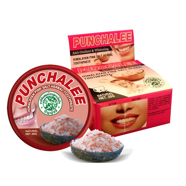 Растительная зубная паста Панчале с гималайской розовой солью, 25 г Punchalee