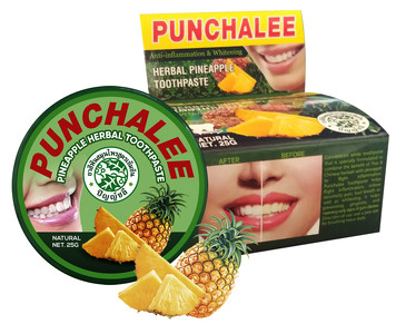 Растительная зубная паста Панчале с Ананасом, 25 г Punchalee