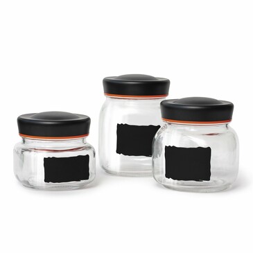 Набор банок стеклянных для продуктов Store (3 шт .: 0.5 л, 0.75 л, 1 л) Atmosphere