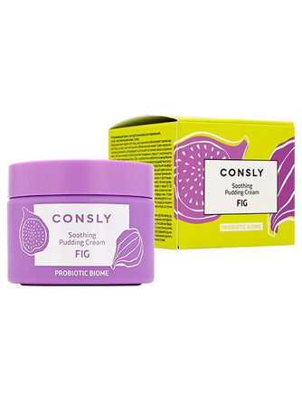 Крем для лица с экстрактом инжира для нормальной, сухой, чувствительной кожи успокаивающий, 50 мл Consly