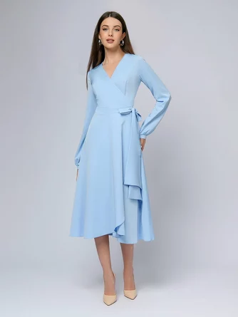 Платье-миди с длинными рукавами 1001Dress
