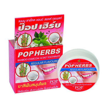 Растительная зубная паста с бамбуковым углем и солью (в тубе) 30гр by POP popular