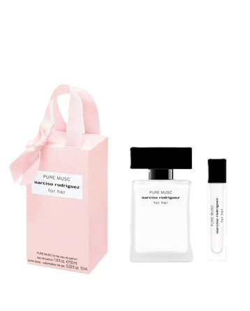Набор женский For Her Pure Musc (парфюмерная вода, миниатюра), 50 мл; 10 мл Narciso Rodriguez