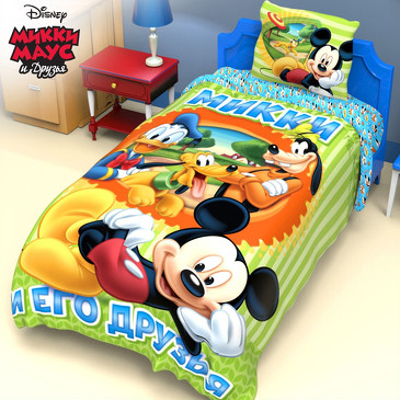 Комплект постельного белья Микки Маус и его друзья, поплин Disney