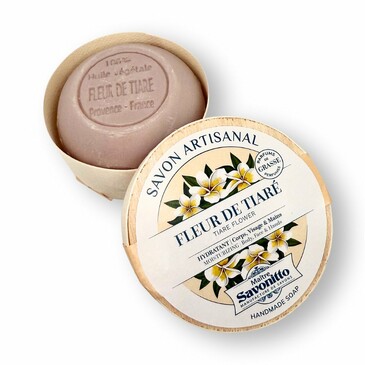 Мыло натуральное tiare flower, в деревянном боксе 100 г Maitre Savonitto