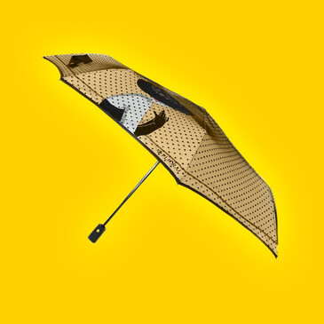 Зонт автомат 3 сложения Дама с вуалью Flioraj